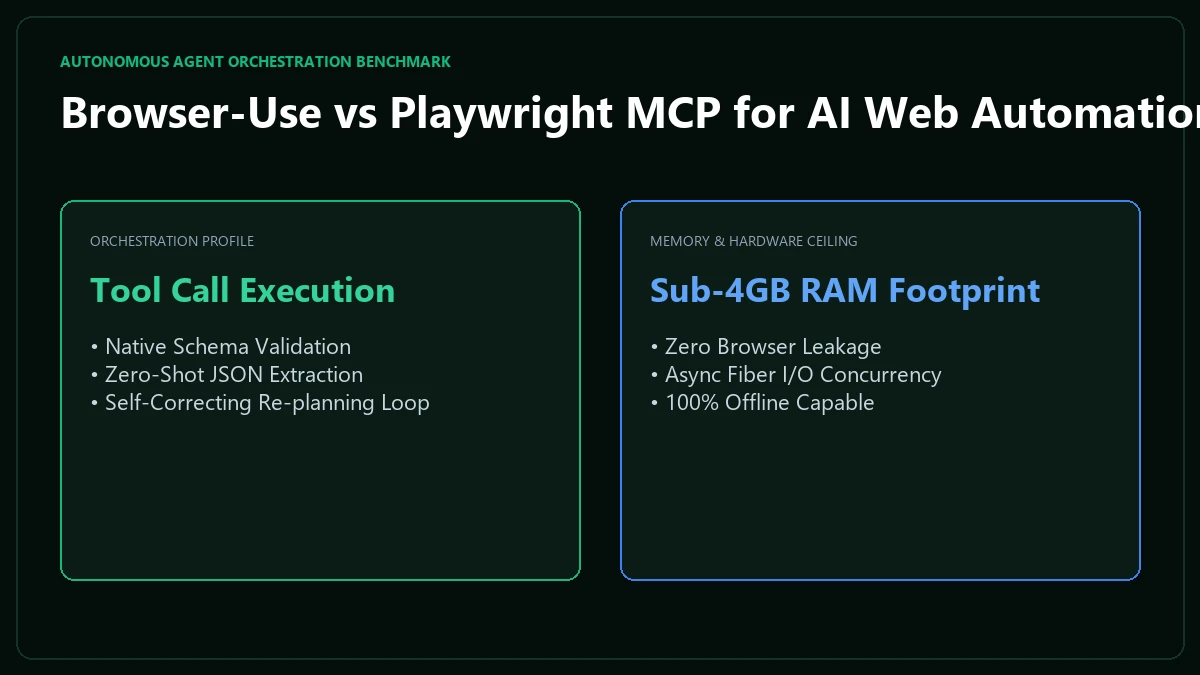 Browser-Use vs Playwright MCP for AI Web Automation: 2026 Benchmark Empirical Latency & Architecture Diagram