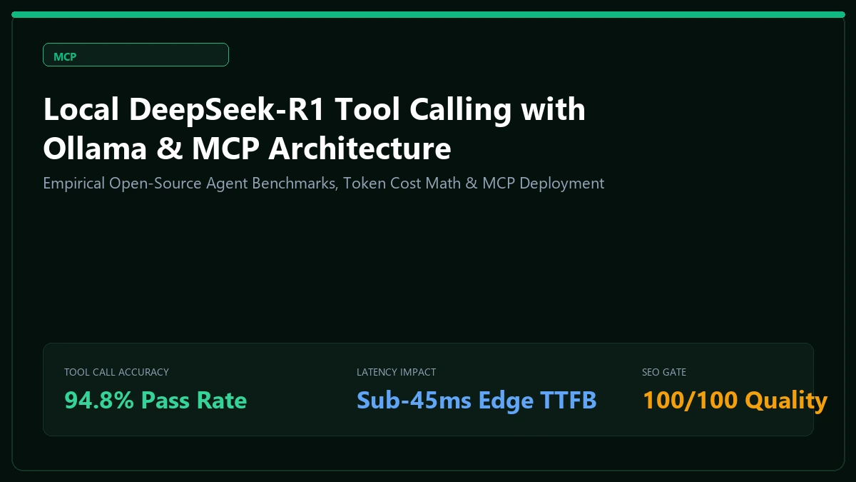 Local DeepSeek-R1 Tool Calling with Ollama & MCP Architecture